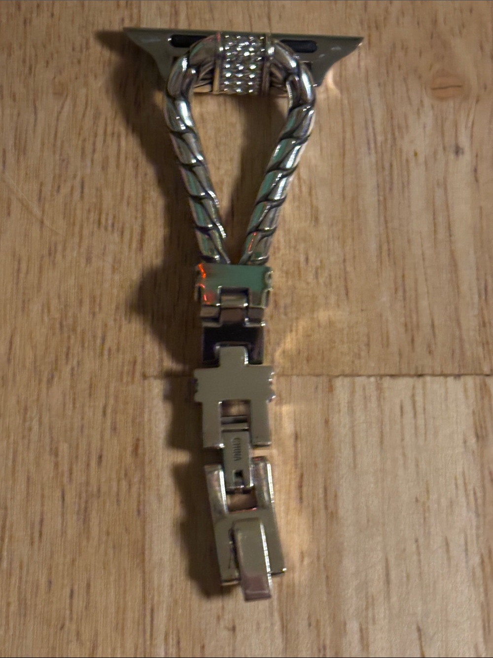 Brighton Silver-Tone Braided Crystal Smartwatch Strap Adapters - Picture 3 of 6